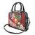 Polynesian Shoulder Handbag Tropical Santa - Plumeria Red Vintage