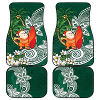 Polynesian Car Mats Tropical Santa - Plumeria Green Vintage LT7 - Polynesian Pride