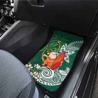 Polynesian Car Mats Tropical Santa - Plumeria Green Vintage LT7 - Polynesian Pride