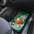 Polynesian Car Mats Tropical Santa - Plumeria Green Vintage