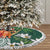 Polynesian Tree Skirt Tropical Santa - Plumeria Green Vintage