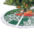 Polynesian Tree Skirt Tropical Santa - Plumeria Green Vintage