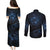 New Zealand Matariki Couples Matching Puletasi Dress and Long Sleeve Button Shirt Cosmic Style LT7 - Polynesian Pride