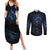 New Zealand Matariki Couples Matching Summer Maxi Dress and Long Sleeve Button Shirt Cosmic Style LT7 Galaxy - Polynesian Pride