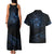 New Zealand Matariki Couples Matching Tank Maxi Dress and Hawaiian Shirt Cosmic Style LT7 - Polynesian Pride