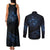 New Zealand Matariki Couples Matching Tank Maxi Dress and Long Sleeve Button Shirt Cosmic Style LT7 - Polynesian Pride