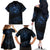 New Zealand Matariki Family Matching Off Shoulder Long Sleeve Dress and Hawaiian Shirt Cosmic Style LT7 - Polynesian Pride