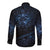 New Zealand Matariki Long Sleeve Button Shirt Cosmic Style LT7 - Polynesian Pride