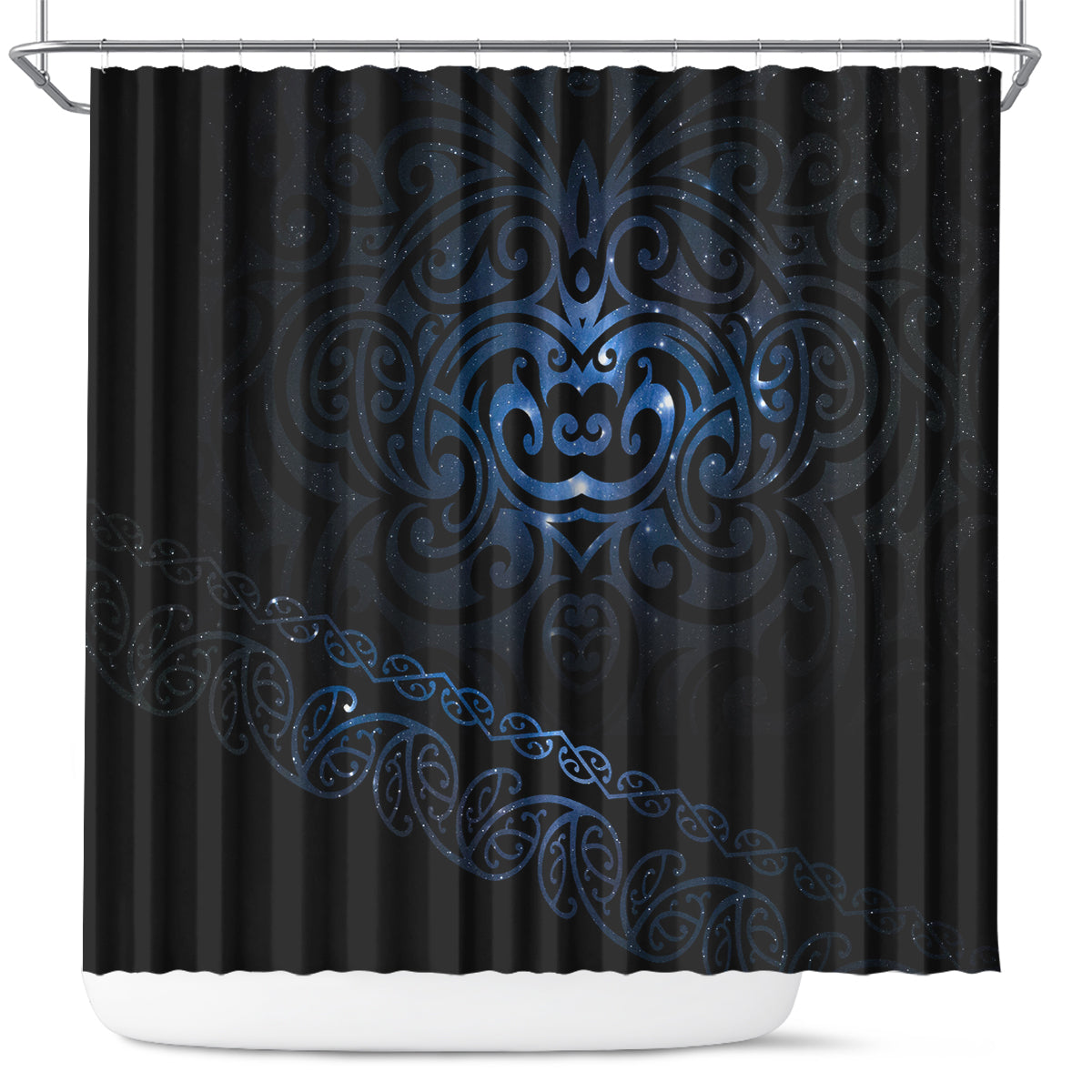 New Zealand Matariki Shower Curtain Cosmic Style LT7 Galaxy - Polynesian Pride