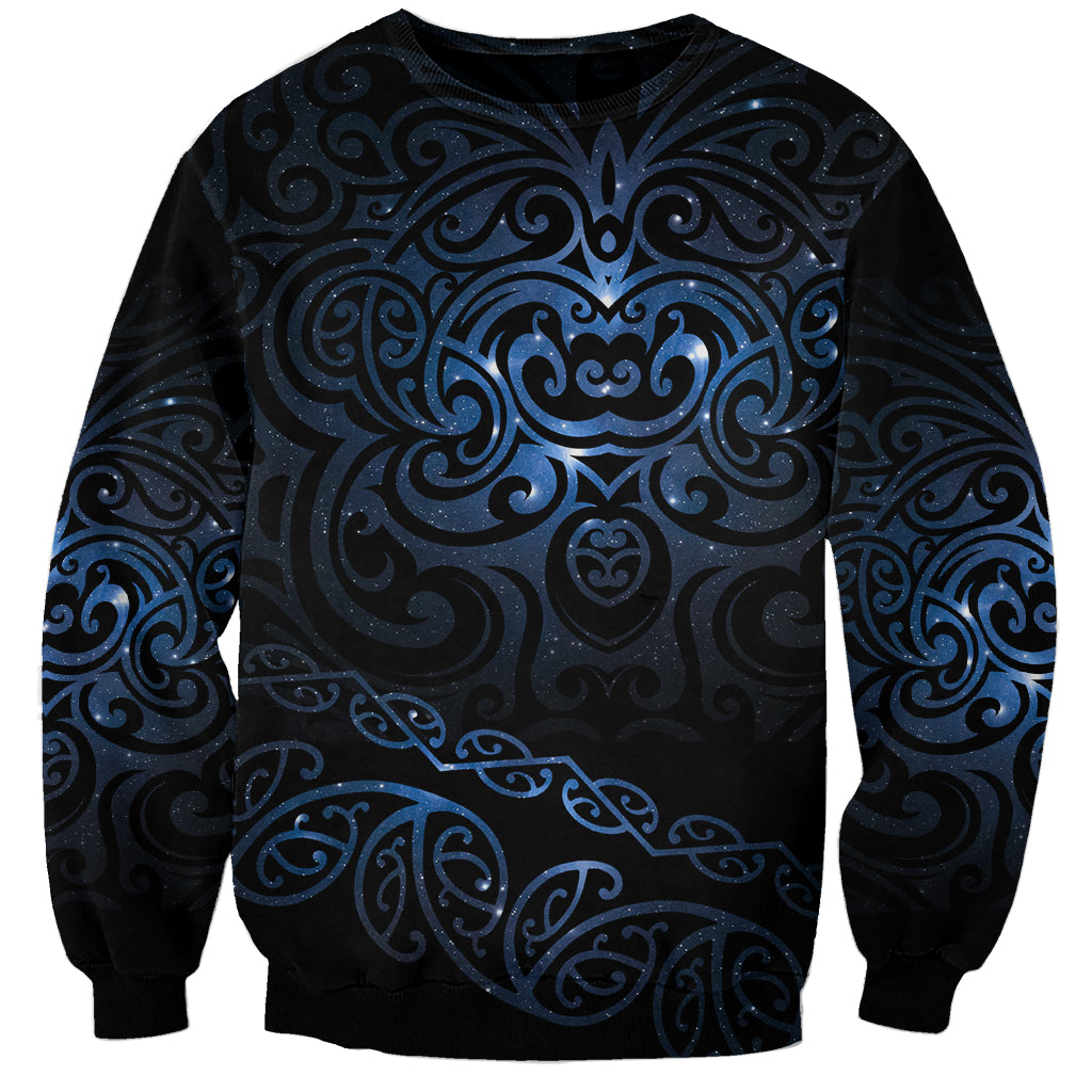 New Zealand Matariki Sweatshirt Cosmic Style LT7 Unisex Galaxy - Polynesian Pride