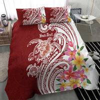 Aloha Hawaii Island Personalized Bedding Set Crimson Dreamy Turtle LT7 - Polynesian Pride