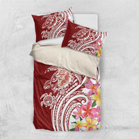 Aloha Hawaii Island Personalized Bedding Set Crimson Dreamy Turtle LT7 US Twin 172cm x 218cm Red - Polynesian Pride