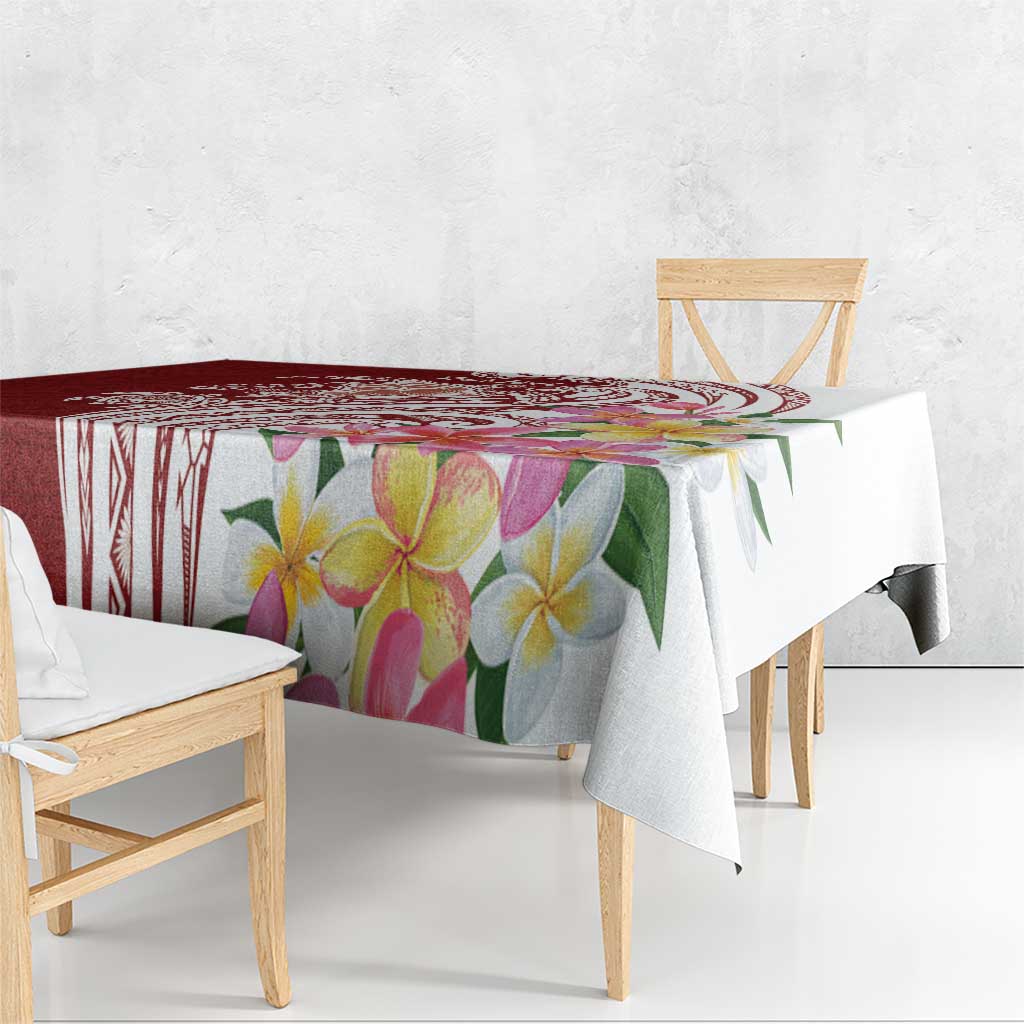 Aloha Hawaii Island Personalized Tablecloth Crimson Dreamy Turtle LT7 - Polynesian Pride