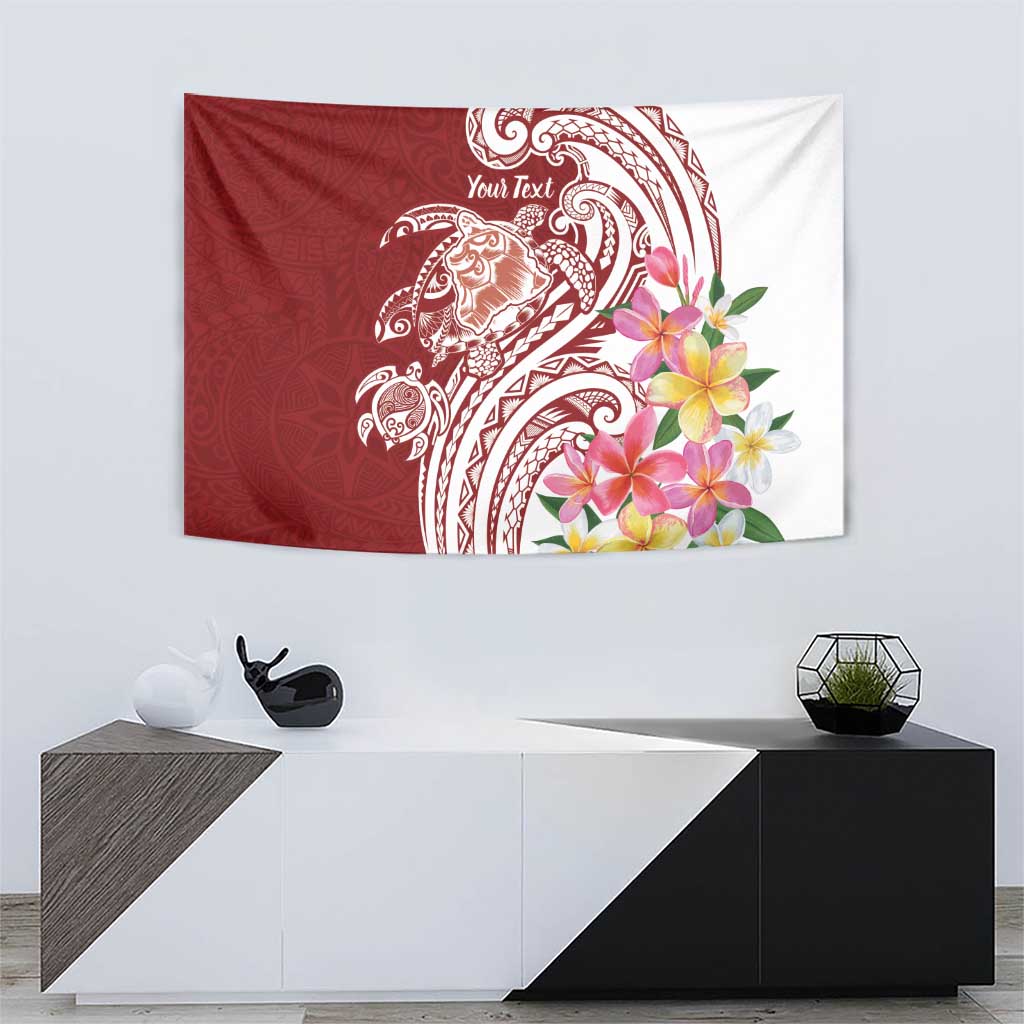 Aloha Hawaii Island Personalized Tapestry Crimson Dreamy Turtle LT7 - Polynesian Pride