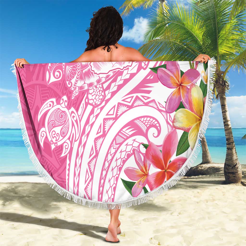 Aloha Maui Island Personalized Beach Blanket Rose Dreamy Turtle LT7 - Polynesian Pride