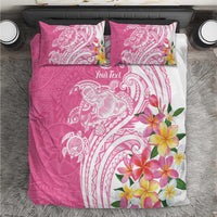 Aloha Maui Island Personalized Bedding Set Rose Dreamy Turtle LT7 Rose Pink - Polynesian Pride