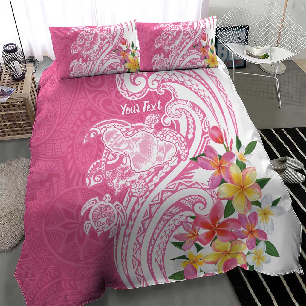 Aloha Maui Island Personalized Bedding Set Rose Dreamy Turtle LT7 - Polynesian Pride