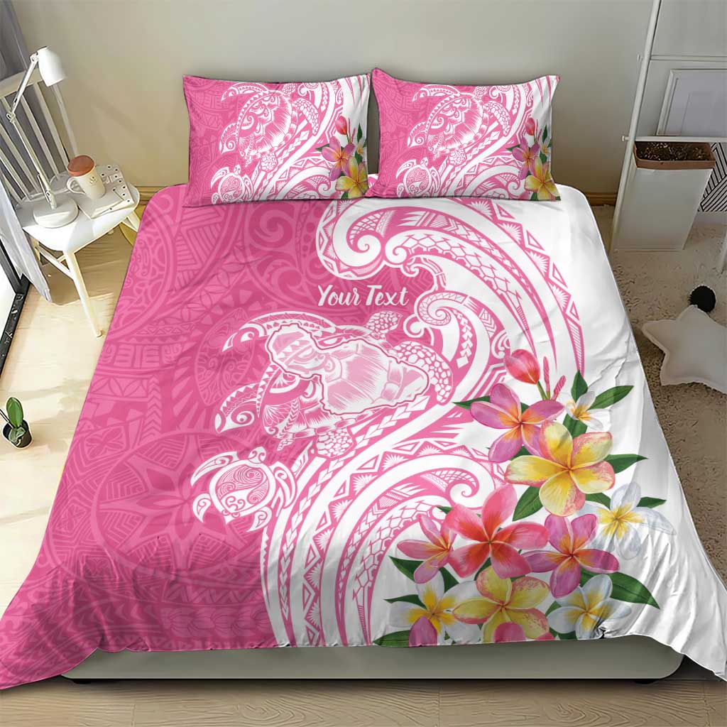 Aloha Maui Island Personalized Bedding Set Rose Dreamy Turtle LT7 - Polynesian Pride