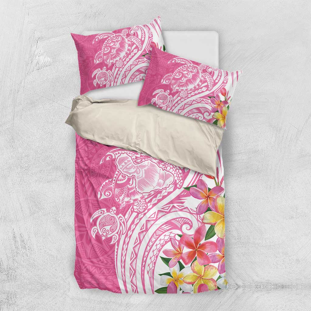 Aloha Maui Island Personalized Bedding Set Rose Dreamy Turtle LT7 US Twin 172cm x 218cm Rose Pink - Polynesian Pride