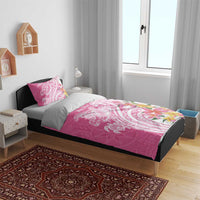 Aloha Maui Island Personalized Bedding Set Rose Dreamy Turtle LT7 - Polynesian Pride
