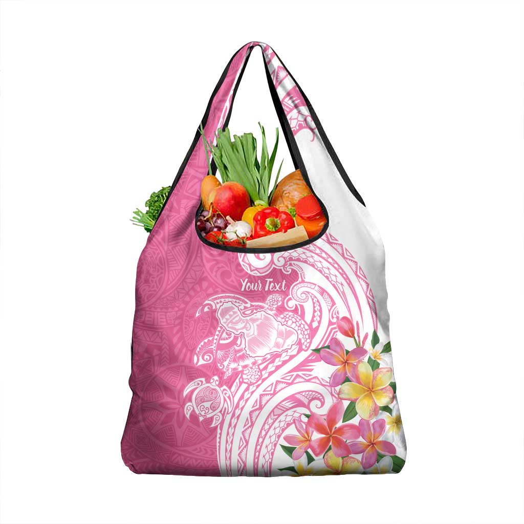 Aloha Maui Island Personalized Grocery Bag Rose Dreamy Turtle LT7 1-pack One Size Rose Pink - Polynesian Pride