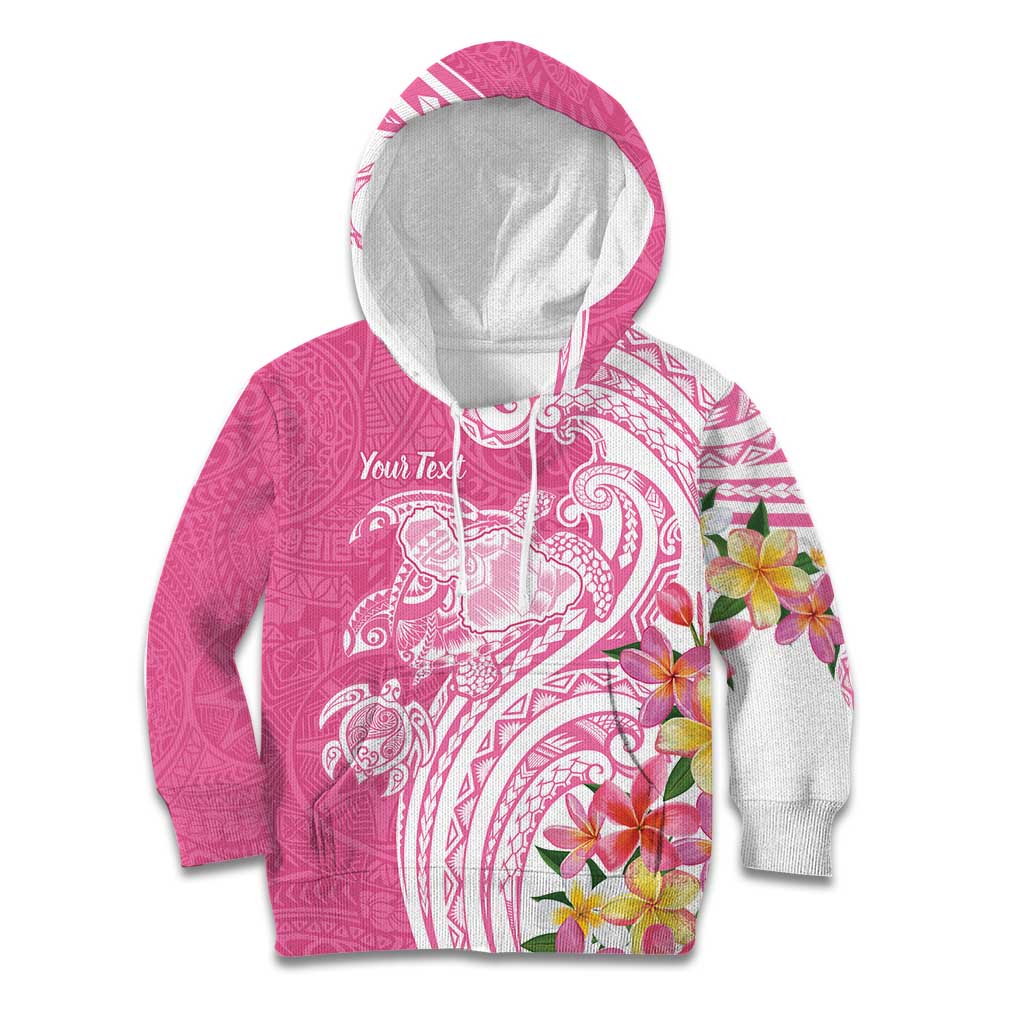 Aloha Maui Island Personalized Kid Hoodie Rose Dreamy Turtle LT7 Hoodie Rose Pink - Polynesian Pride