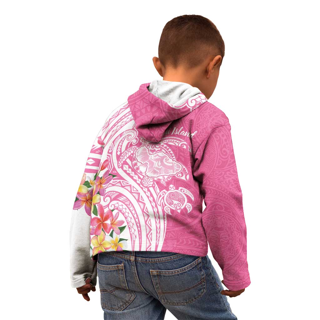 Aloha Maui Island Personalized Kid Hoodie Rose Dreamy Turtle LT7 - Polynesian Pride