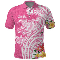 Aloha Maui Island Personalized Polo Shirt Rose Dreamy Turtle LT7 Rose Pink - Polynesian Pride