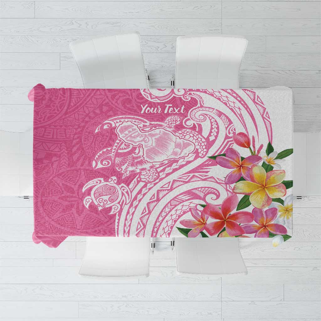 Aloha Maui Island Personalized Tablecloth Rose Dreamy Turtle LT7 Rose Pink - Polynesian Pride