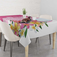 Aloha Maui Island Personalized Tablecloth Rose Dreamy Turtle LT7 - Polynesian Pride