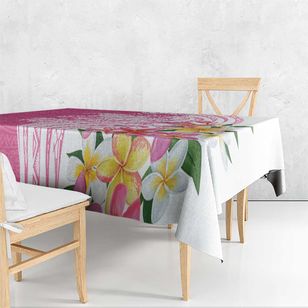 Aloha Maui Island Personalized Tablecloth Rose Dreamy Turtle LT7 - Polynesian Pride