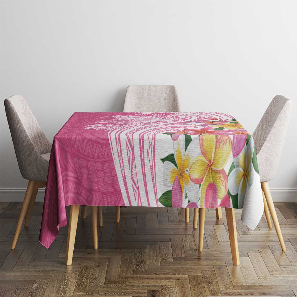 Aloha Maui Island Personalized Tablecloth Rose Dreamy Turtle LT7 - Polynesian Pride