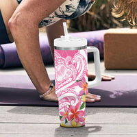 Aloha Maui Island Personalized Tumbler With Handle Rose Dreamy Turtle LT7 - Polynesian Pride