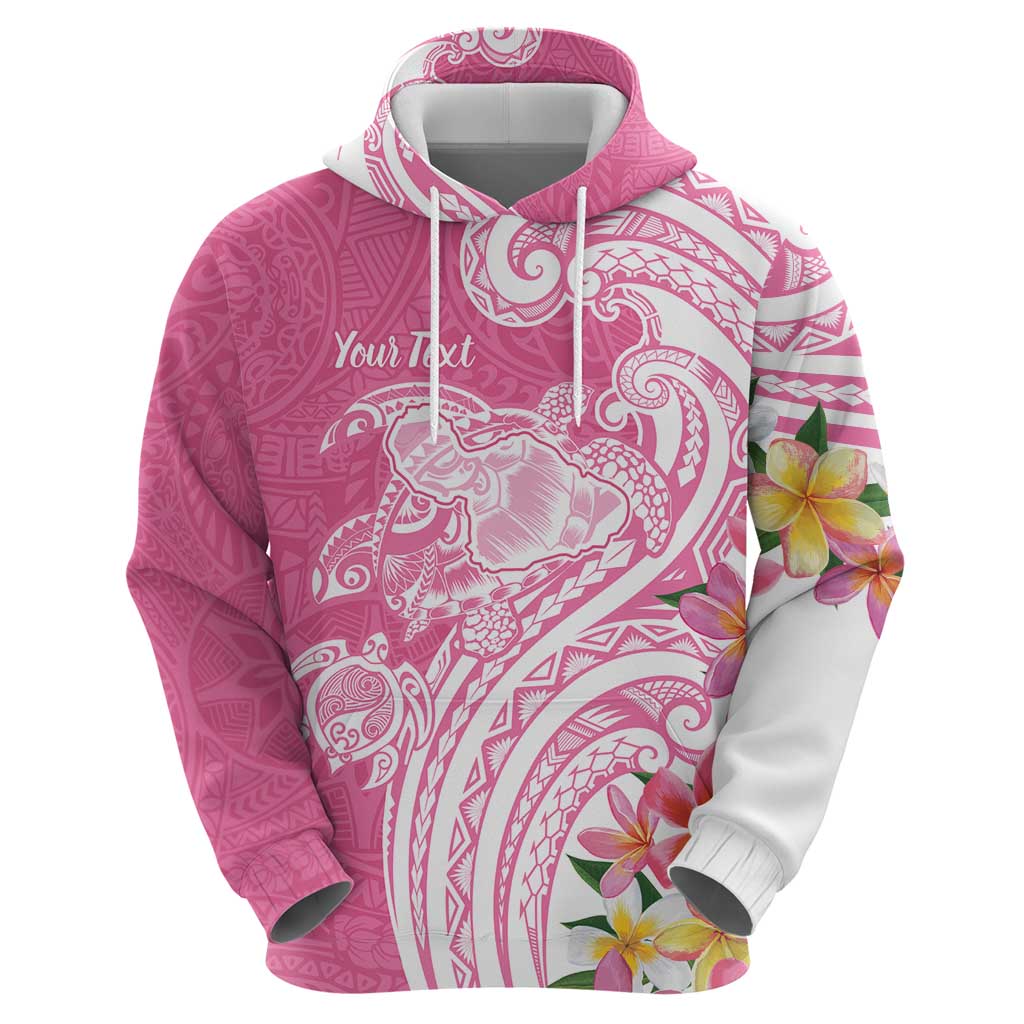 Aloha Maui Island Personalized Zip Hoodie Rose Dreamy Turtle LT7 - Polynesian Pride