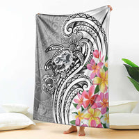 Aloha Kahoolawe Island Personalized Blanket Ashen Dreamy Turtle LT7 - Polynesian Pride