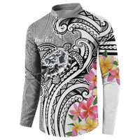 Aloha Kahoolawe Island Personalized Button Sweatshirt Ashen Dreamy Turtle LT7 - Polynesian Pride