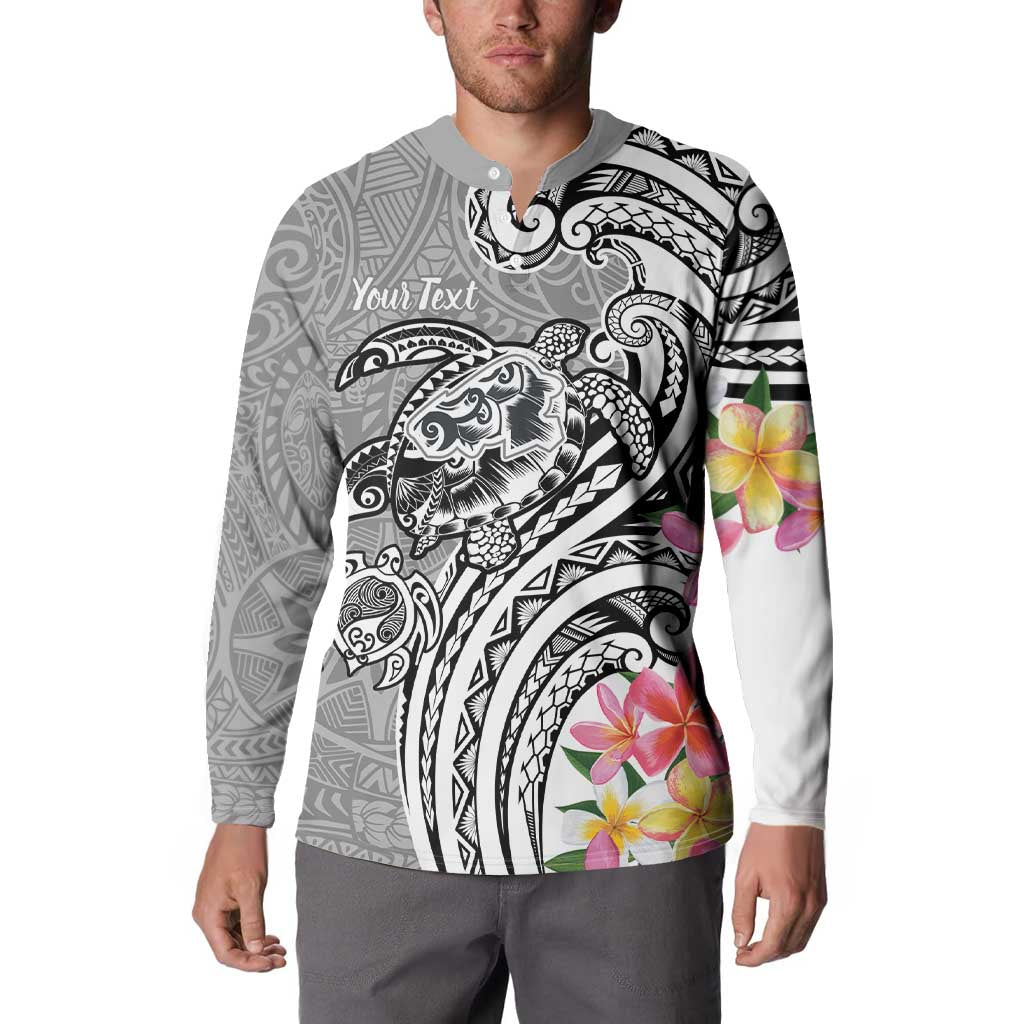 Aloha Kahoolawe Island Personalized Button Sweatshirt Ashen Dreamy Turtle LT7 - Polynesian Pride