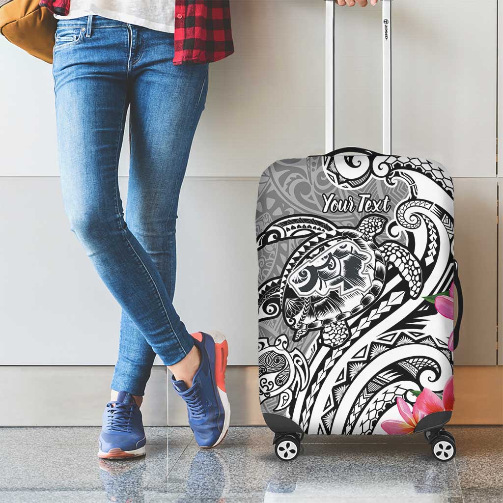 Aloha Kahoolawe Island Personalized Luggage Cover Ashen Dreamy Turtle LT7 - Polynesian Pride