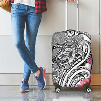 Aloha Kahoolawe Island Personalized Luggage Cover Ashen Dreamy Turtle LT7 - Polynesian Pride