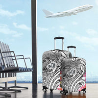Aloha Kahoolawe Island Personalized Luggage Cover Ashen Dreamy Turtle LT7 - Polynesian Pride
