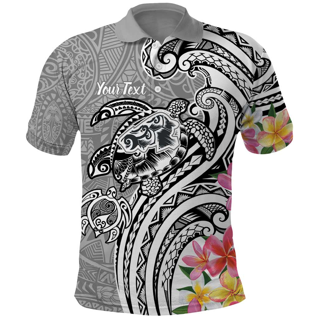 Aloha Kahoolawe Island Personalized Polo Shirt Ashen Dreamy Turtle LT7 Grey - Polynesian Pride