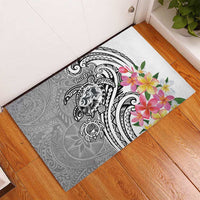 Aloha Kahoolawe Island Personalized Rubber Doormat Ashen Dreamy Turtle LT7 - Polynesian Pride