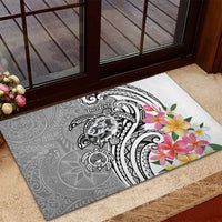 Aloha Kahoolawe Island Personalized Rubber Doormat Ashen Dreamy Turtle LT7 - Polynesian Pride