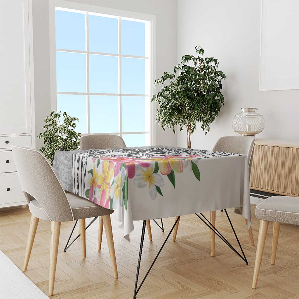 Aloha Kahoolawe Island Personalized Tablecloth Ashen Dreamy Turtle LT7 - Polynesian Pride