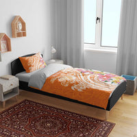 Aloha Lanai Island Personalized Bedding Set Orange Dreamy Turtle LT7 - Polynesian Pride