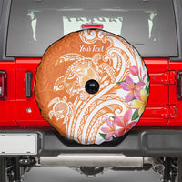 Aloha Lanai Island Personalized Spare Tire Cover Orange Dreamy Turtle LT7 - Polynesian Pride
