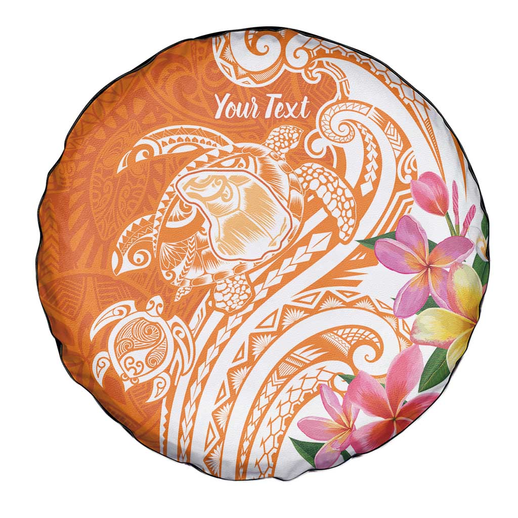 Aloha Lanai Island Personalized Spare Tire Cover Orange Dreamy Turtle LT7 - Polynesian Pride