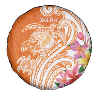 Aloha Lanai Island Personalized Spare Tire Cover Orange Dreamy Turtle LT7 - Polynesian Pride
