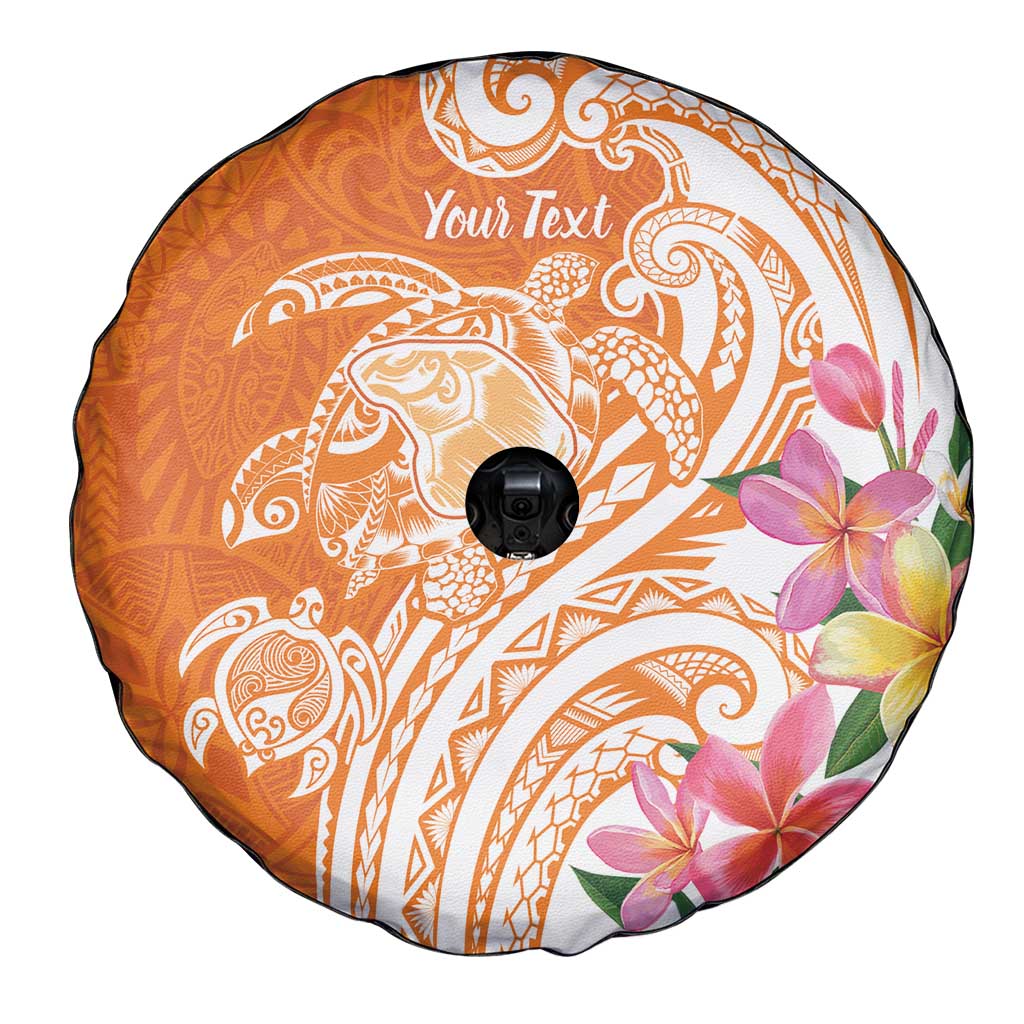 Aloha Lanai Island Personalized Spare Tire Cover Orange Dreamy Turtle LT7 - Polynesian Pride