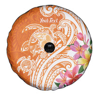 Aloha Lanai Island Personalized Spare Tire Cover Orange Dreamy Turtle LT7 - Polynesian Pride